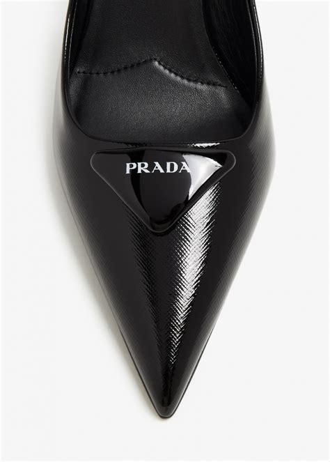 prada saffiano patent leather wedge shoe price|Ivory Patent Saffiano Leather Pumps .